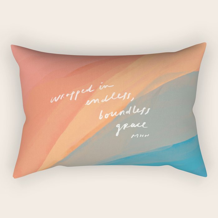 wrapped in endless, boundless grace Rectangular Pillow Gallery Image 2