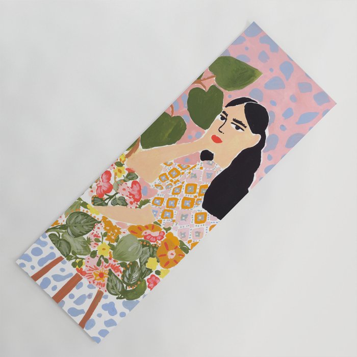 Botanical Lady Yoga Mat Gallery Image 1