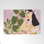 Botanical Lady Welcome Mat Gallery Image 1
