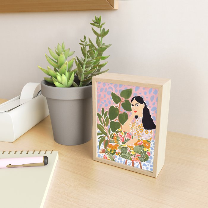 Botanical Lady Mini Art Print Gallery Image 2