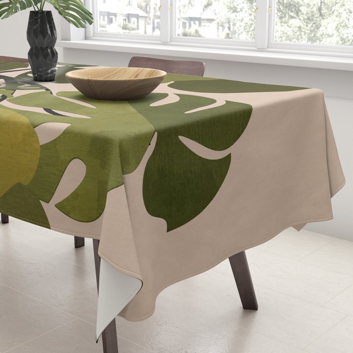 Monstera Plant In A Pot 1 Tablecloth Gallery Image 3
