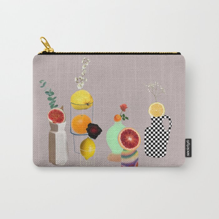 Still Life // Fruits & Flowers Carry All Pouch Gallery Image 1