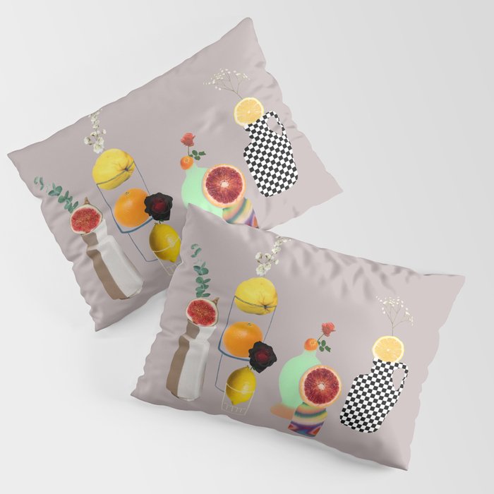 Still Life // Fruits & Flowers Pillow Sham Gallery Image 3