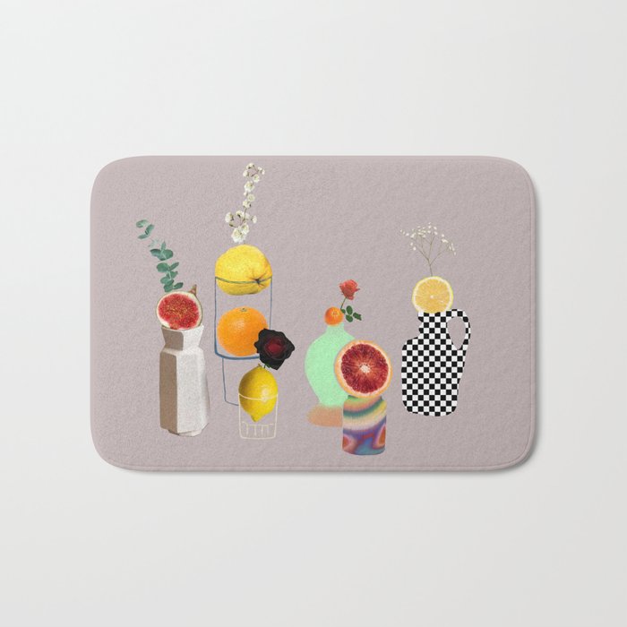 Still Life // Fruits & Flowers Bath Mat Gallery Image 1