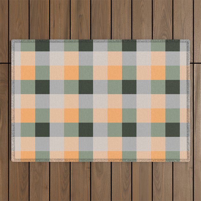 retro color illusion  Outdoor Rug Gallery Image 1
