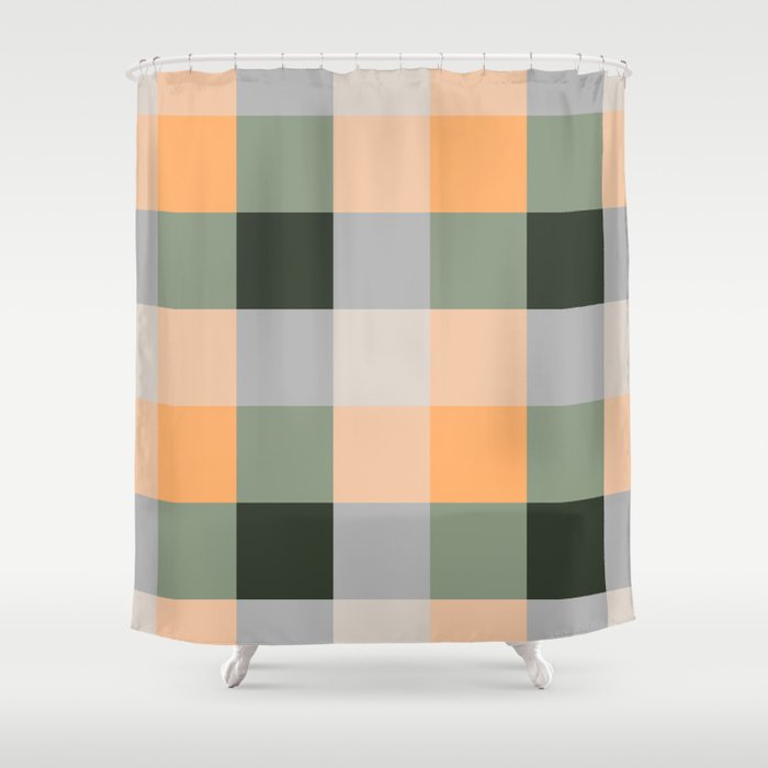 retro color illusion  Shower Curtain Gallery Image 1