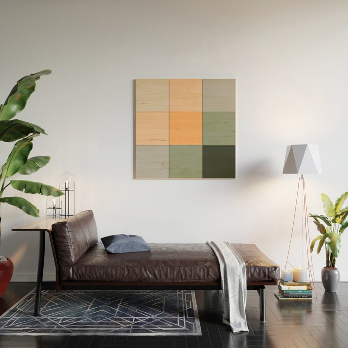 retro color illusion  Wood Wall Art Gallery Image 2