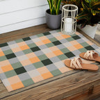 retro color illusion  Outdoor Rug Gallery Image 2