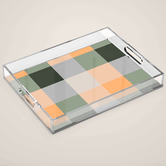 retro color illusion  Acrylic Tray Gallery Image 1
