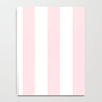 Simply Vertical Stripes Flamingo Pink on White Notebook Gallery Image 4
