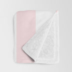 Simply Vertical Stripes Flamingo Pink on White Throw Blanket Gallery Image 3