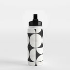Mid-Century Modern Pattern No.2 - Black and White Water Bottle Gallery Image 2