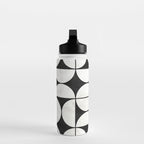 Mid-Century Modern Pattern No.2 - Black and White Water Bottle Gallery Image 3