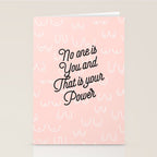 Self Love Boobs Pattern on peach Stationery Card Gallery Image 2