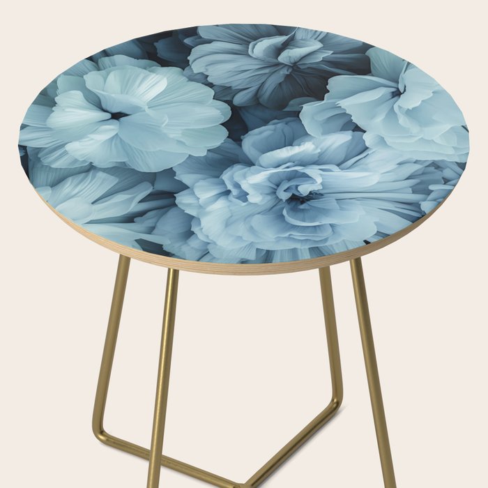 Floral Romance Vintage Nostalgia Aqual Blue Side Table Gallery Image 2