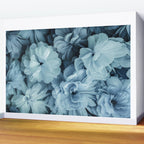 Floral Romance Vintage Nostalgia Aqual Blue Wall Mural Gallery Image 2