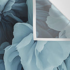 Floral Romance Vintage Nostalgia Aqual Blue Wall Tapestry Gallery Image 3