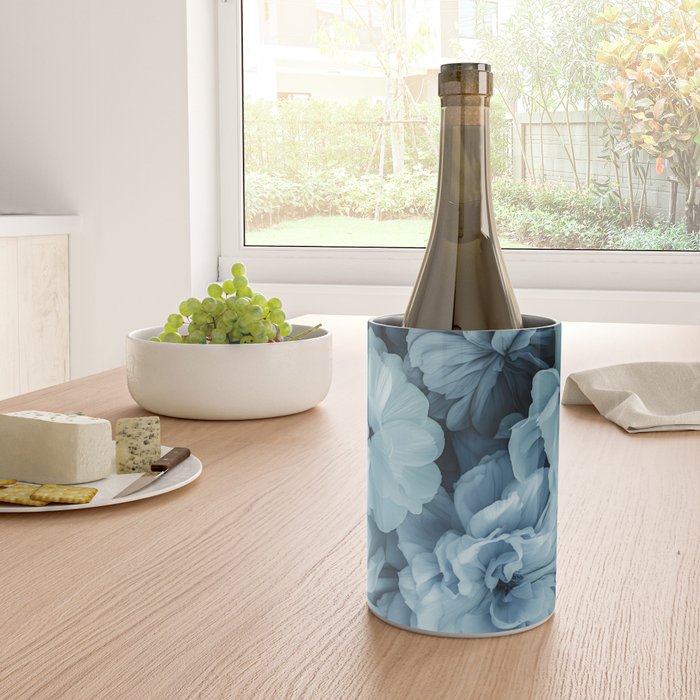 Floral Romance Vintage Nostalgia Aqual Blue Wine Chiller Gallery Image 4