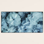 Floral Romance Vintage Nostalgia Aqual Blue Desk Mat Gallery Image 3