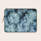Floral Romance Vintage Nostalgia Aqual Blue Laptop Sleeve Gallery Image 1
