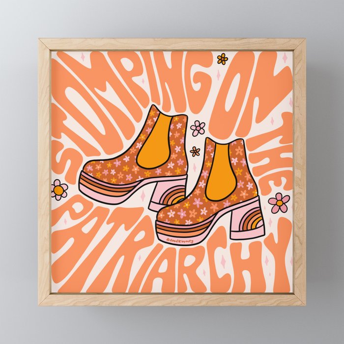 Stomping On The Patriarchy Mini Art Print Gallery Image 1