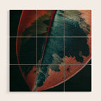 Ficus Leaf Study Wood Wall Art Gallery Image 1