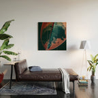 Ficus Leaf Study Wood Wall Art Gallery Image 2