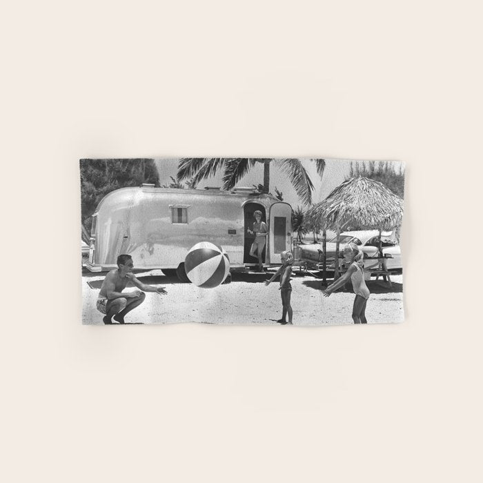 Family Holiday In The Airstream Bath Towel Gallery Image 1