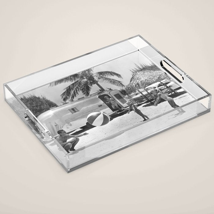 Family Holiday In The Airstream Acrylic Tray Gallery Image 1