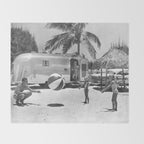 Family Holiday In The Airstream Throw Blanket Gallery Image 2
