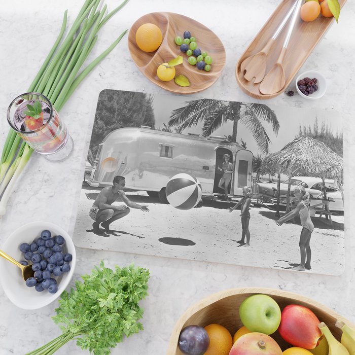 Family Holiday In The Airstream Cutting Board Gallery Image 2