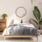Bubble Gum Highland Cow Black and White Comforter Gallery Image 3
