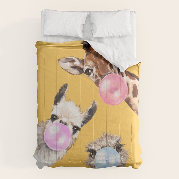 Bubble Gum Gang in Yellow Comforter Gallery Image 1
