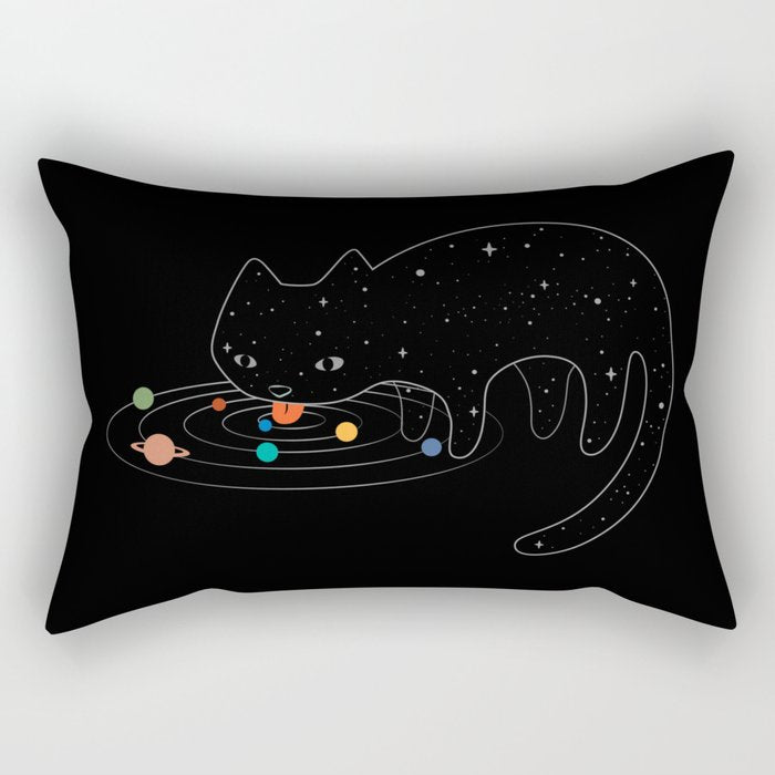 Cat Landscape 117: Catstronomy Rectangular Pillow Gallery Image 1