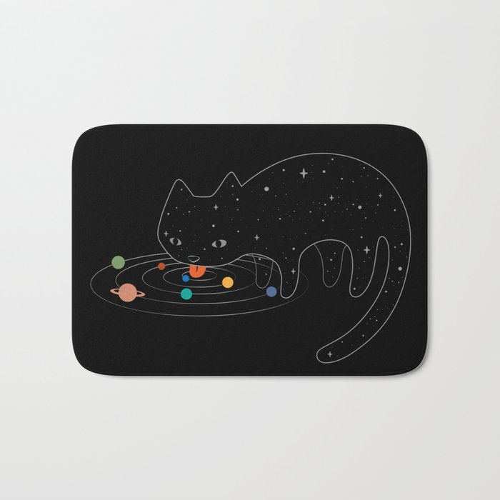 Cat Landscape 117: Catstronomy Bath Mat Gallery Image 1
