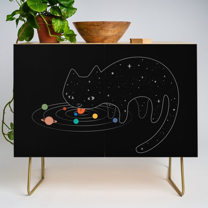 Cat Landscape 117: Catstronomy Credenza Gallery Image 1