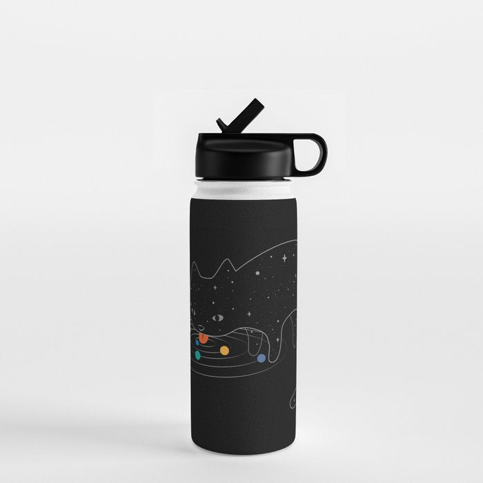 Cat Landscape 117: Catstronomy Water Bottle Gallery Image 1