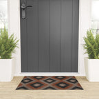 aztec neutrals - inkwell & taupe Welcome Mat Gallery Image 3