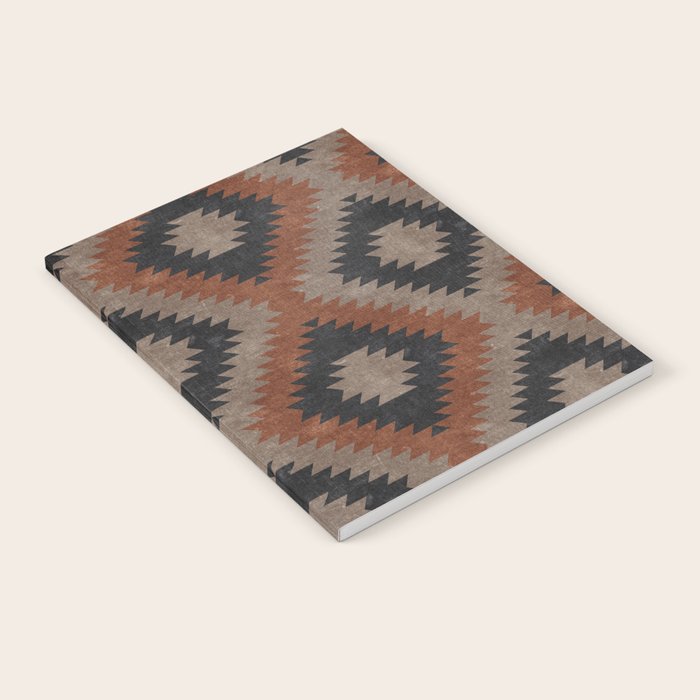 aztec neutrals - inkwell & taupe Notebook Gallery Image 1