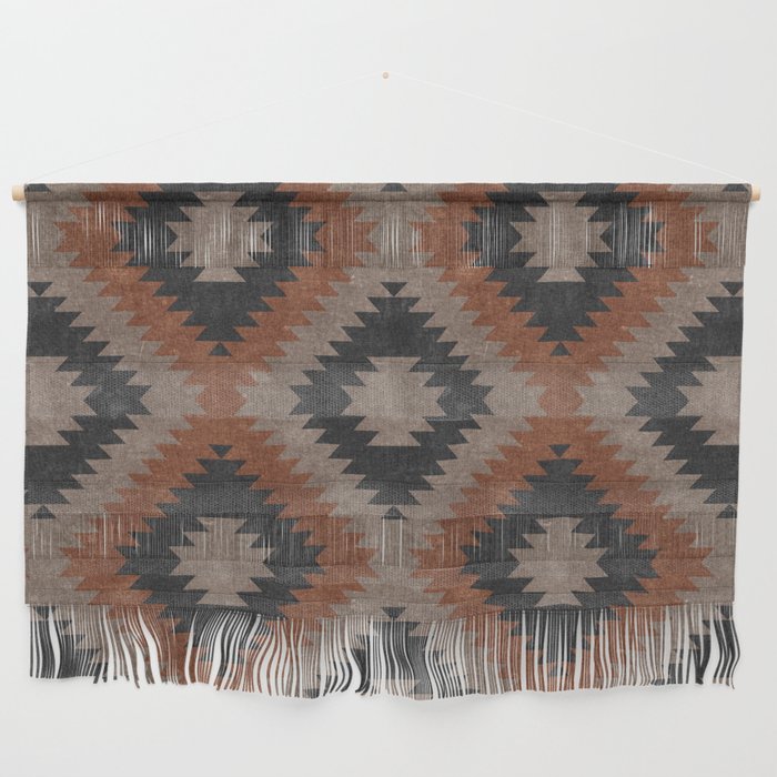 aztec neutrals - inkwell & taupe Wall Hanging Gallery Image 1