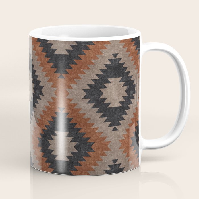 aztec neutrals - inkwell & taupe Coffee Mug Gallery Image 1
