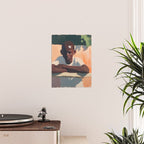 Contemporary Black Portrait in Warm Light Poster Gallery Image 2
