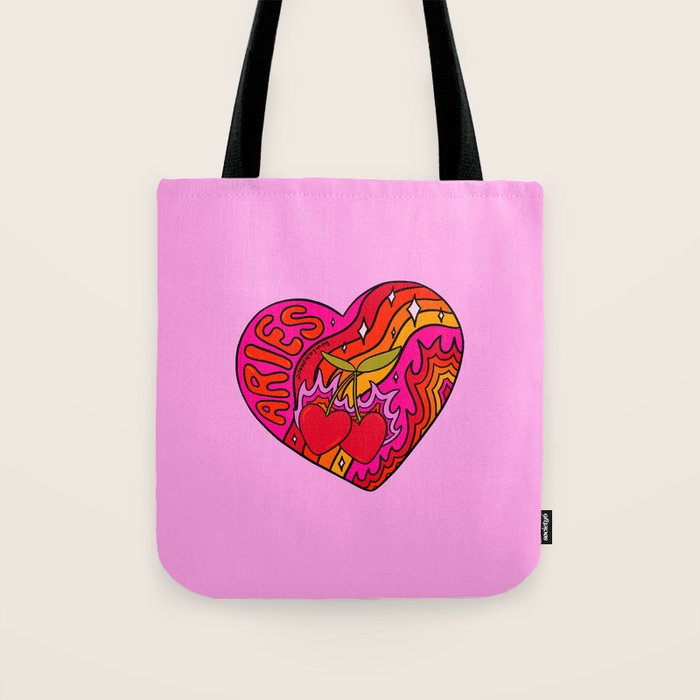 Aries Valentine Tote Bag Gallery Image 1