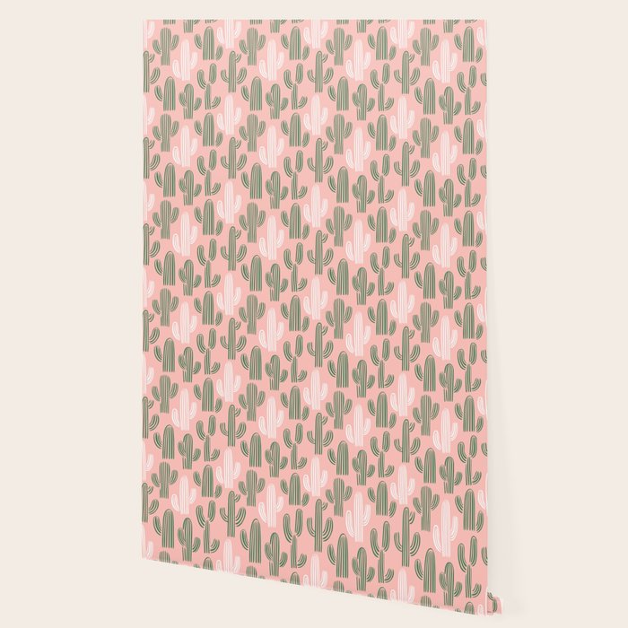 Cactus plant doodle art pattern Wallpaper Gallery Image 2