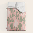Cactus plant doodle art pattern Duvet Cover Gallery Image 6