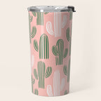 Cactus plant doodle art pattern Travel Mug Gallery Image 2