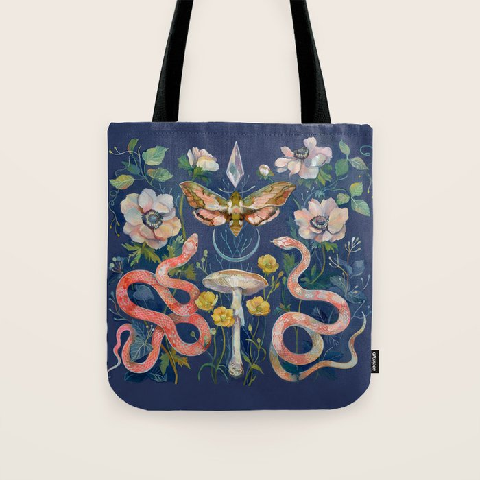 Snake Moth Mushroom  Tote Bag Gallery Image 1