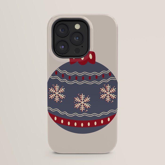 Christmas Bauble Blue And Red iPhone Case Gallery Image 31