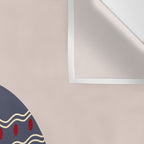 Christmas Bauble Blue And Red Wall Tapestry Gallery Image 3