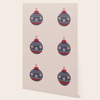 Christmas Bauble Blue And Red Wallpaper Gallery Image 2